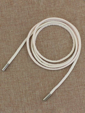 Minimalist Bow-Tie Waist Rope Belt - White / one-size