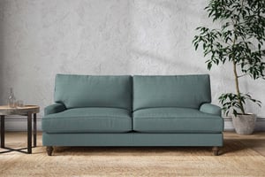 nkuku Marri Large Sofa | Make To Order | Recycled Cotton Teal | Recycled Cotton Airforce
