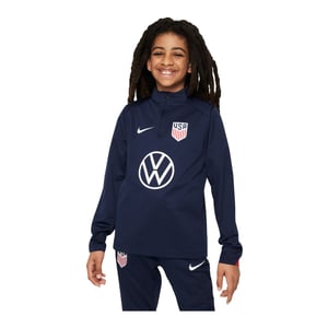 Youth Nike USA VW Strike Quarter Zip Drill Navy Top / XL
