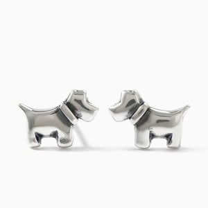Jeulia "Cute Little Dog" Sterling Silver Earrings