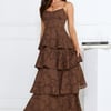 Thriving Now Maxi Dress Brown