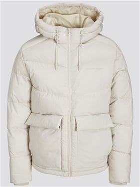 Jack & Jones Puffer Jacket - White / Moonbeam - XL