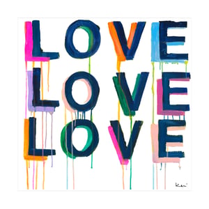 Love on Repeat Art Print