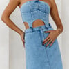 High-Definition Style Crop Top Denim