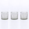 Etched Glass Candleholders