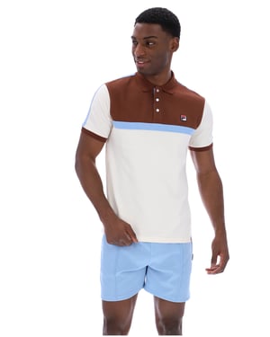 Mattia Contrast Panel Polo Shirt - 3XL