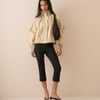 Stone Funnel Neck Balloon Sleeve Murphy Jacket
