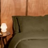 Heritage Linen Pillowcase Set - King / Olive Green