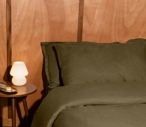 Heritage Linen Pillowcase Set - King / Olive Green