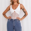 Passion Perfection Lace Bodysuit White