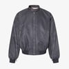 Minimalist Zip Bomber Jacket - Gray / L