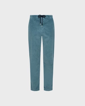 Vilebrequin - Men Elastic Waist Pants Velvet - Pant - Clemence - Blue - Size 42