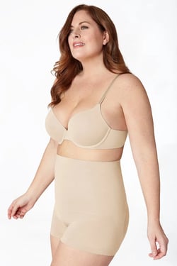 High Waist Shorts Signature Control - Nude / S
