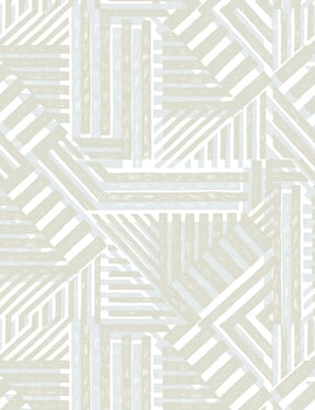 Bloc' Wallpaper by Wallshoppe - Straw - Traditional / 27 in. x 27 ft.