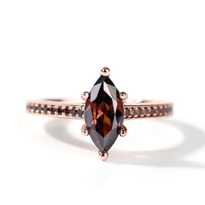 Jeulia "Leisure Time" Marquise Cut Sterling Silver Ring
