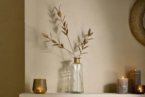 nkuku San Stem Leaves | Decorative Accessories | One Size | Antique Brass