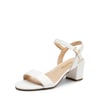 DREAM PAIRS Women   s Wide Toe Single Strap Block Heel Sandals