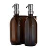 Copper Double Wall Mounted Soap Dispenser