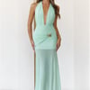 High Key Muse Mesh Maxi Dress Sage