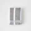 Ella Striped Cotton Hand Towel - Grey