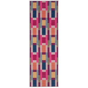 Jude Geo Weave Bright Eco-Washable Runner - 75x220cm