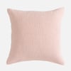 QE Home Crinkle Euro Sham in Peony, Pink, 25" x 25"
