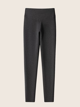 Cashmere & Silk Blend Invisible Thermal Leggings - Black / XXL