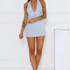 Dorothy Gingham Skort Blue