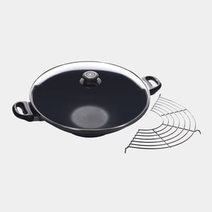HD Nonstick Wok with Glass Lid - 14"