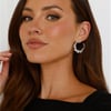 925 Silver Enchanted Hoop Earrings Silver