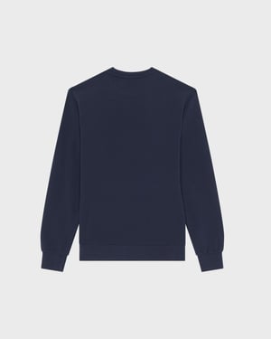 Vilebrequin - Men Organic Cotton Sweat Flocked Vilebrequin Logo - Sweater - Jorasse - Blue - Size XXXL