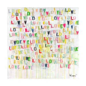 Live Love Art Print