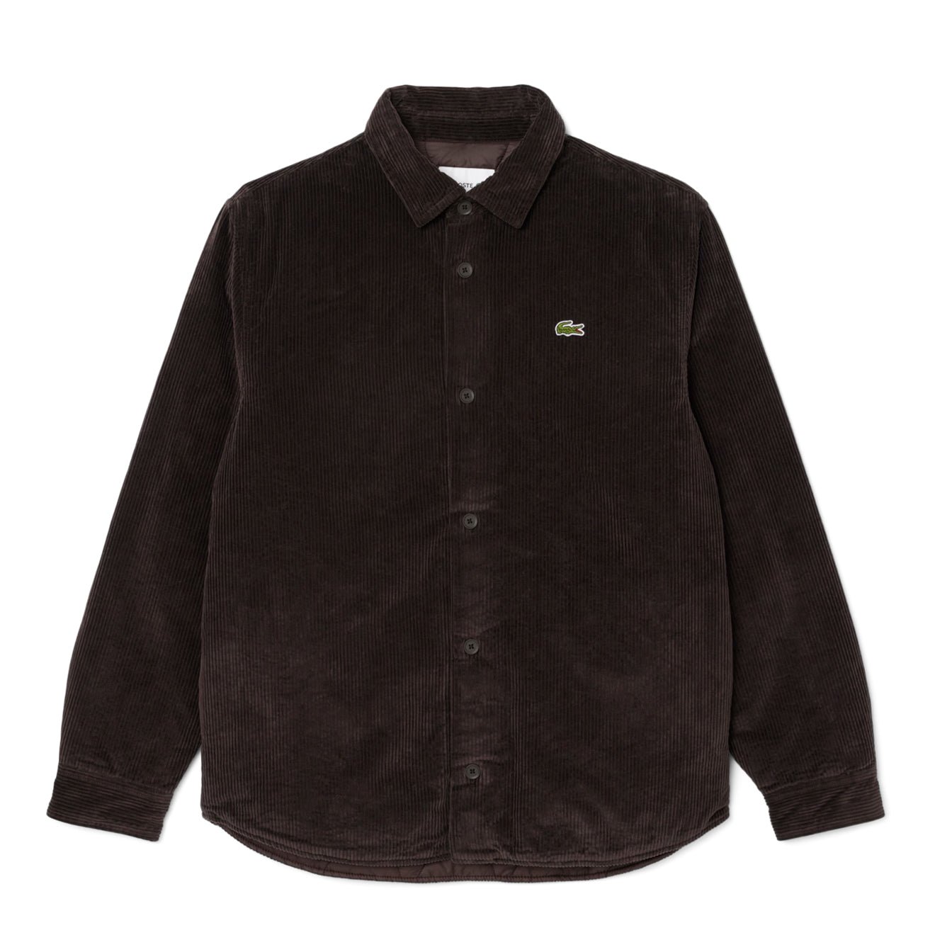 Lacoste Oversized Corduroy Overshirt Brown
