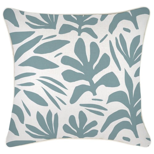 Cushion Cover-With Piping-Tahiti Blue-45cm x 45cm