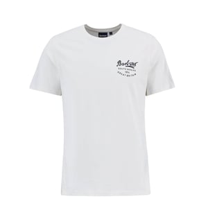 Barbour Script Graphic T-Shirt Whisper White