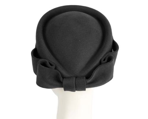 Black Max Alexander Felt Pillbox Hat – Classic Winter Style
