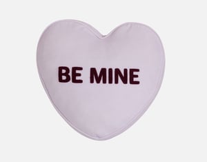 QE Home Candy Heart Cushion in Be Mine, Scenic, Purple