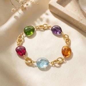 Statement Personalised Birthstone Charm Bracelet - Yes please