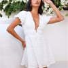 Walk Me Back Mini Dress White