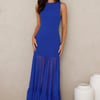 Chic Whispers Maxi Dress Blue
