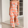 Blooming Now Midi Dress Orange