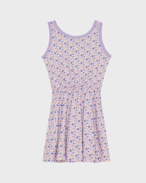 Vilebrequin - Girls Organic Cotton Tank Dress Micro Ronde Des Tortues - Dress - Gaga - Purple - Size 14