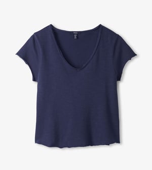 Sadie V-Neck Tee - Patriot Blue