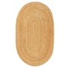 Jute Extra Rug Plain Oval - 160x230cm