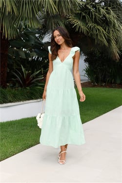 Beachy Charms Maxi Dress Mint