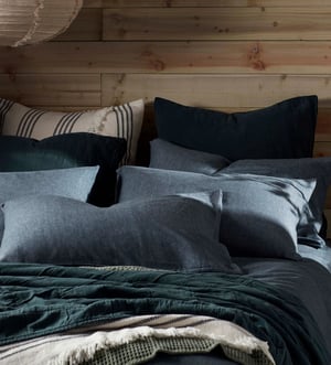 White and Black Sonny Cotton Cushion Cover