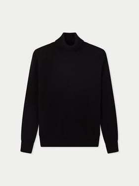 Timeless Cashmere Turtleneck Sweater - XL / Black / WK1066-1481/0000