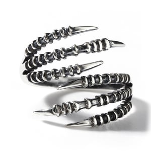 Jeulia "Sharp Claw" Sterling Silver Men's Ring