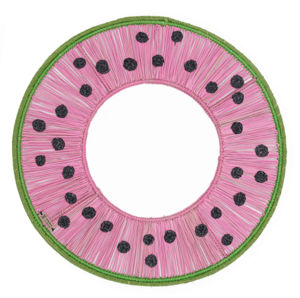 Lilo Handwoven Iraca Placemats – Tropical Fruit Collection - Watermelon