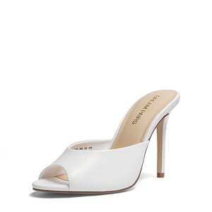 DREAM PAIRS Chic Open Toe Stiletto Mule Heels